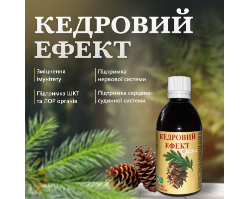 Кедровий ефект суміш олій для комплексної підтримки організму 100мл